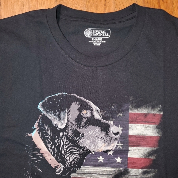 Labrador and Flag Tshirt - Picture 2 of 6